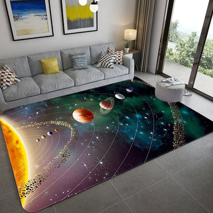 Space Universe Planet 3D Floor Mat