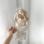 Nordic Silver Plastic Vintage Decorative Mirror