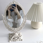 Nordic Silver Plastic Vintage Decorative Mirror