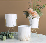 Luxury Marbling Ceramic Flower Pots