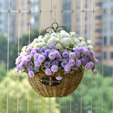 Straw Woven Hanging Baskets Flower Plant Hanger